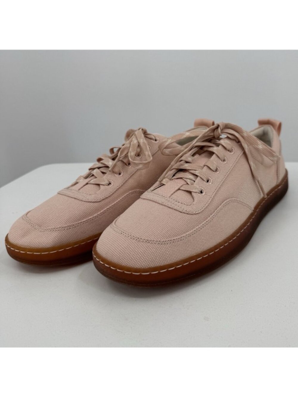 Everlane Tread Bare Sneaker size 13 Women's in Pink Canvas Classic Lace-up Shoes - Picture 7 of 8